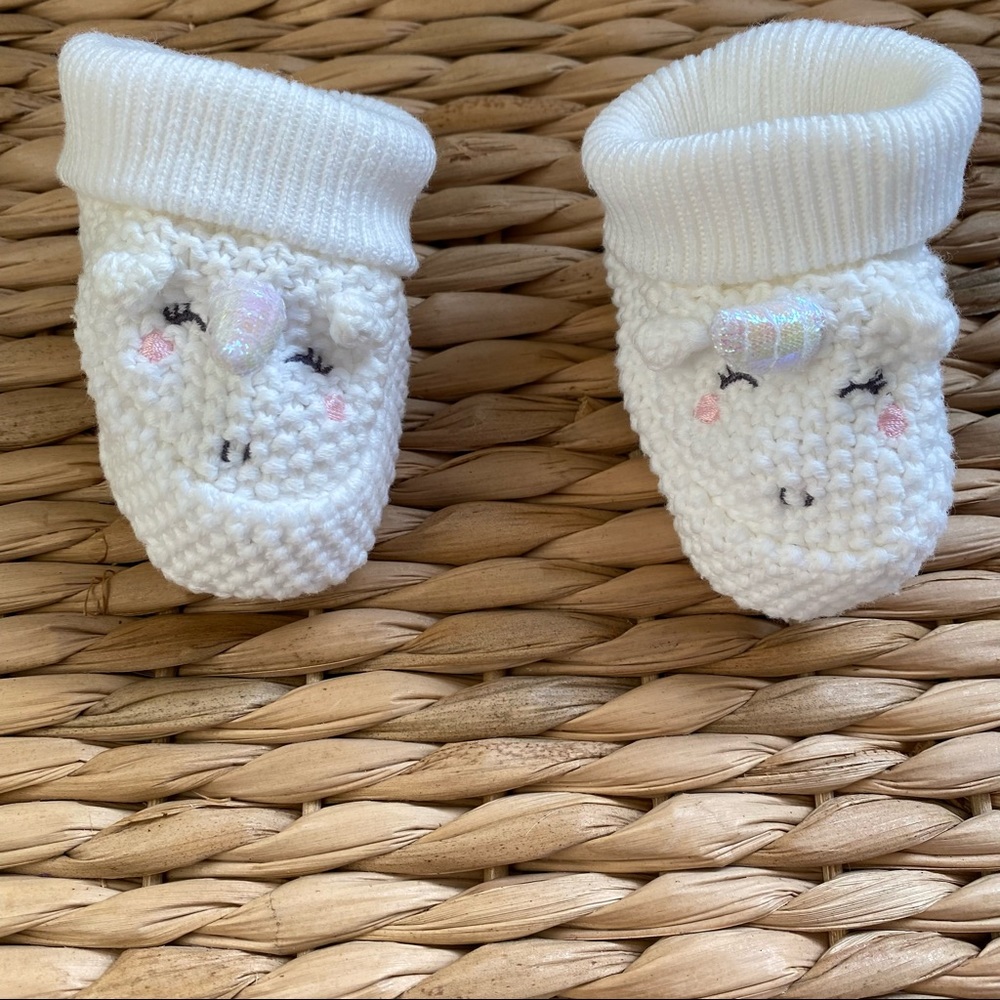 Carters Newborn Unicorn Booties